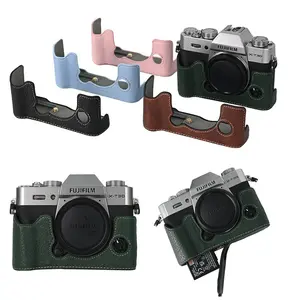 XT30 PU Leather Camera Half Case For Fujifilm XT30 XT30II XT20 XT10 Fuji  X-T30 II X-T20 X-T10 Bottom Opening Magnet Cover