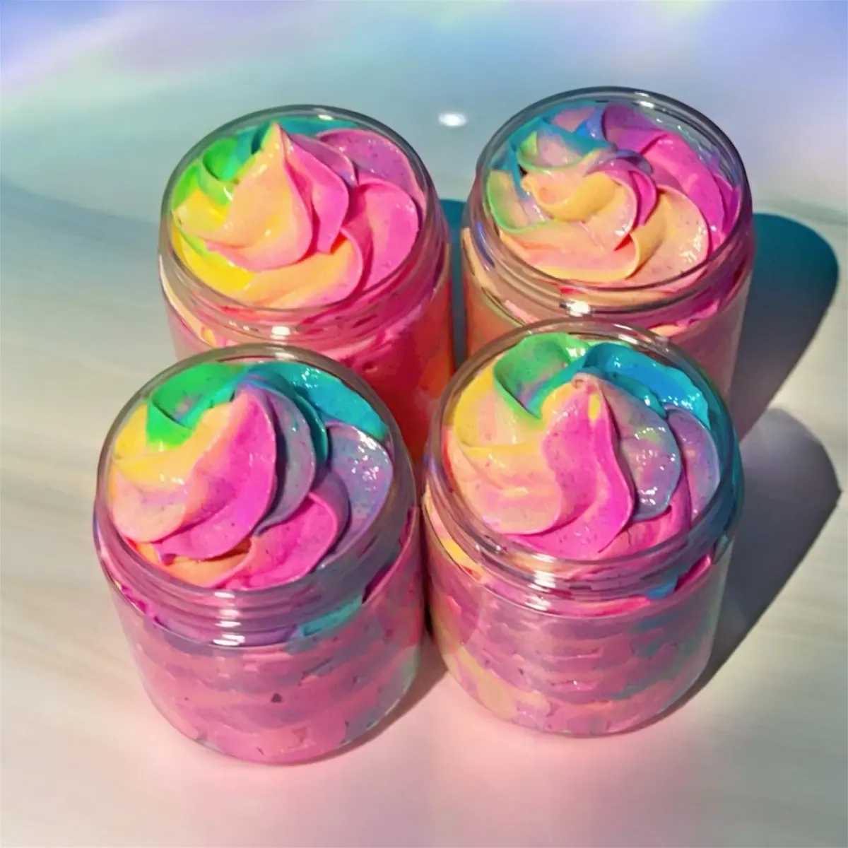 Unicorn Colors Foaming Whipped Sugar Scrub for Skin