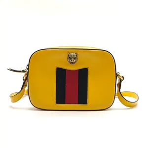 Pre-owned GUCCI leather Crossbody Bags Animalier Disco Handbag Small