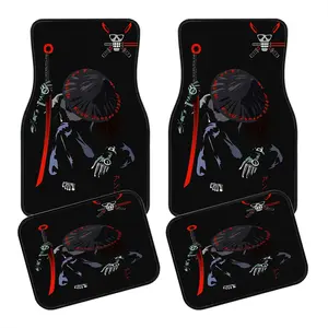 4-Piece Warrior Car Mat Set, All-Weather Non-Slip Front & Rear Mats, Stylish Interior Accessories, Ultimate Comfort & Protection