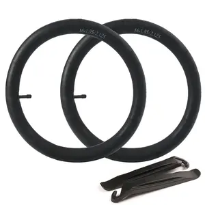 2Pcs 16x1.95/2.125 Bike Tire Tubes, Wheel Size 16 in Bicycle Rubber Tire Interior Tubes with Tire Levers Tools
