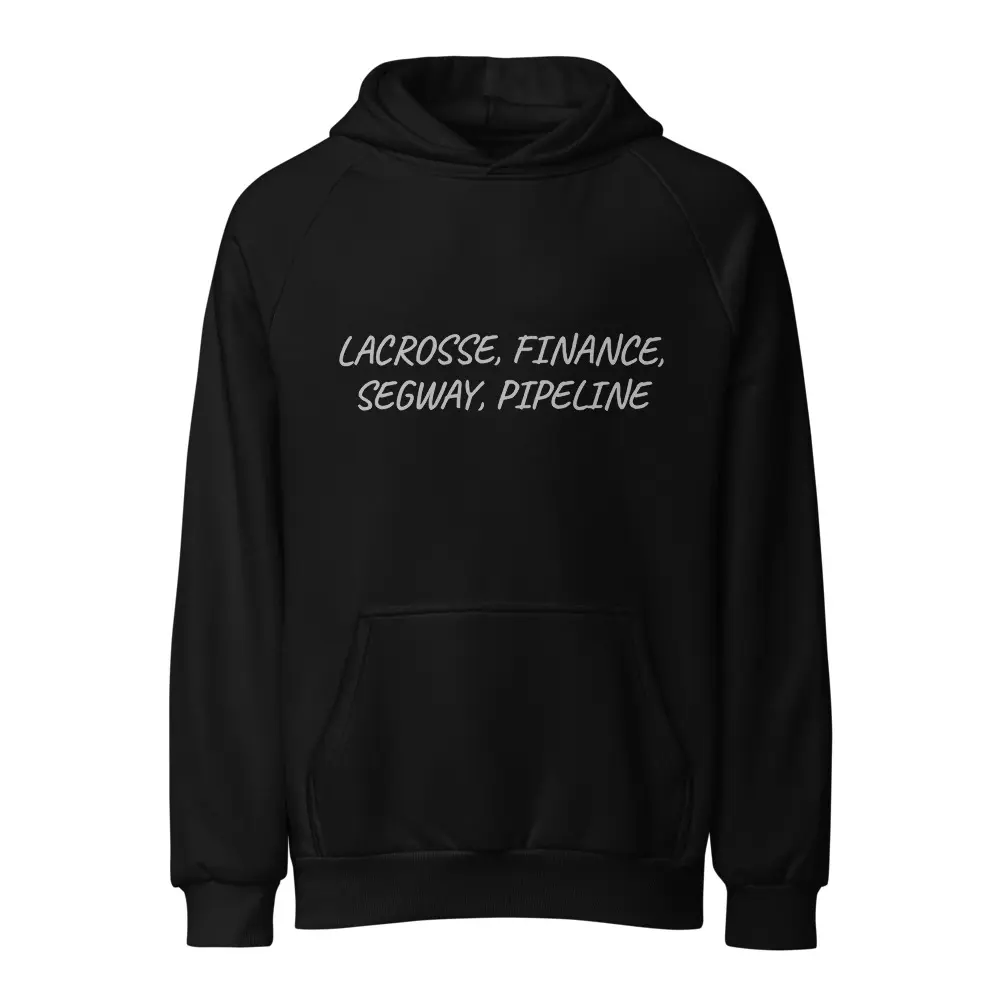 Men's Graphic Hoodie with Lacrosse, Finance, Segway, Pipeline