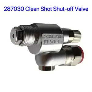 287030 Clean Shot Shut-off Valve Swivel Joint, Thread Spray Gun Paint Sprayer Adapter, Airless Paint 7/8-Inch 180 Degree Rotation With Control Valve, for High Pressure Airless Paint Spray Gun Swivel Joint, Threaded Adapter