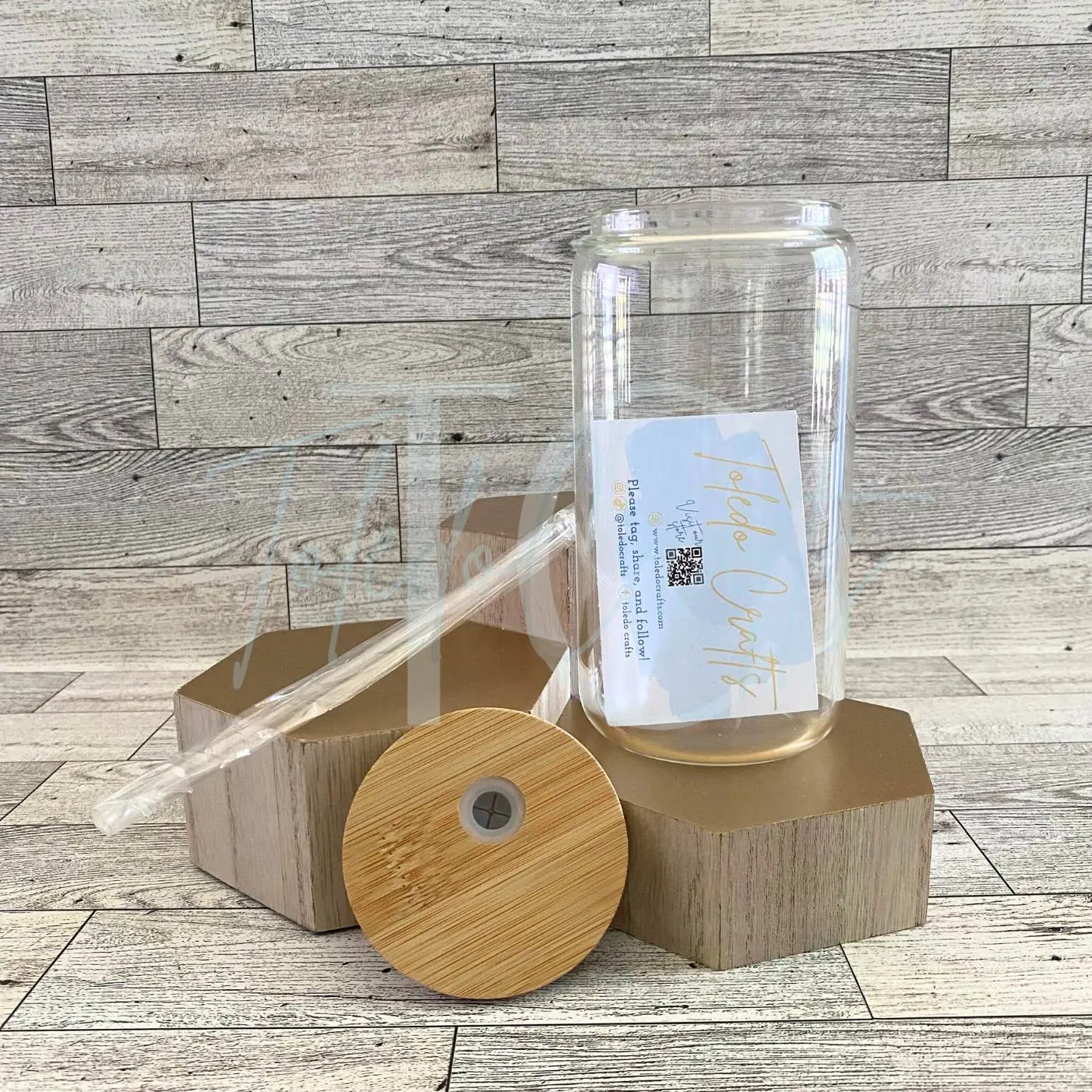 Blank Sublimation Glass Can 16 oz