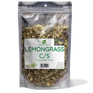Herb To Body Lemongrass C/S | Cut & Sifted | Cymbopogon Citratus | Wildcrafted | 4oz