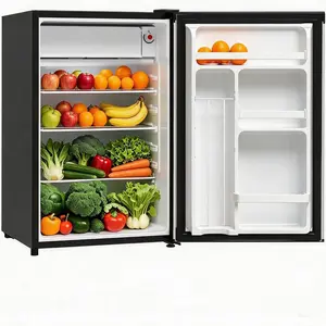 4.5 Cu.Ft Mini Fridge with Freezer, Large Cpacity & Energy-efficient System, Low Noise 38dB with Adjustable Thermostat, Small Refrigerator for Bedroom, Office, Dorm