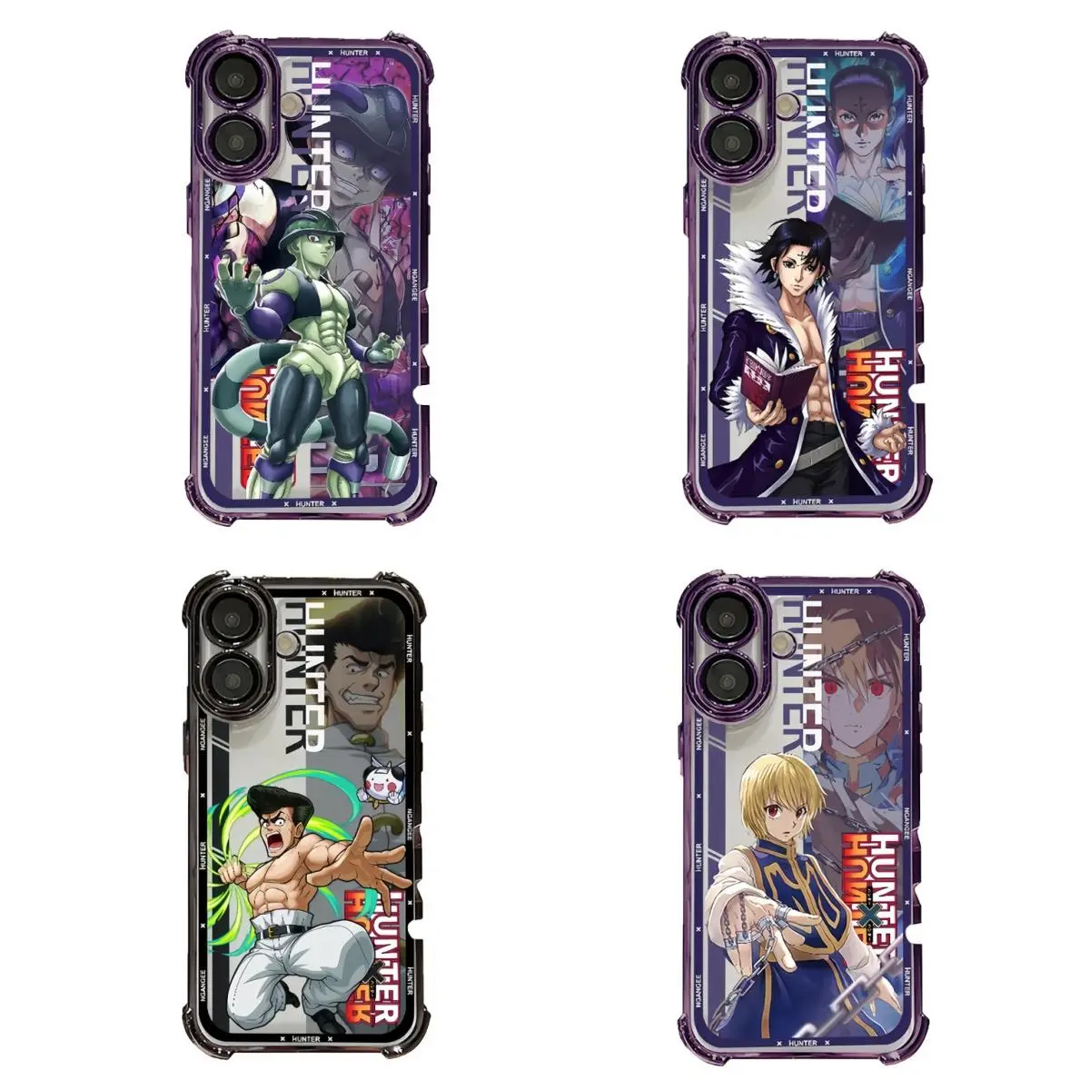 Hunter x Hunter Vibrant Anime Smartphone Case - Handheld Cellphone Protection fCompatible for iPhone 17 ProMax 16 15 14 13 12 11 and for Samsung S21-S26 - Ideal Gift for Fans