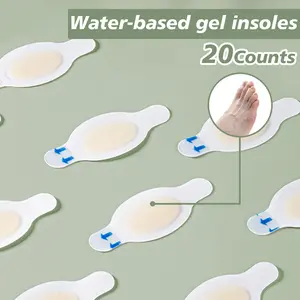 20 Counts Hydrocolloid Blister Bandages for Feet, Stay-On Gel Pads for Hiking & Dancing