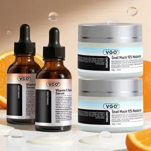 VGO Glow Up Snail Mucin 92% Moisturizer Daily Face Gel Cream for All Skin Types, 50g Hydrate Nourishing Facil Serum，30ml / 60ml Comfort Skincare Face Serum Sensitive Daily Moisturizer Facial Hydrating