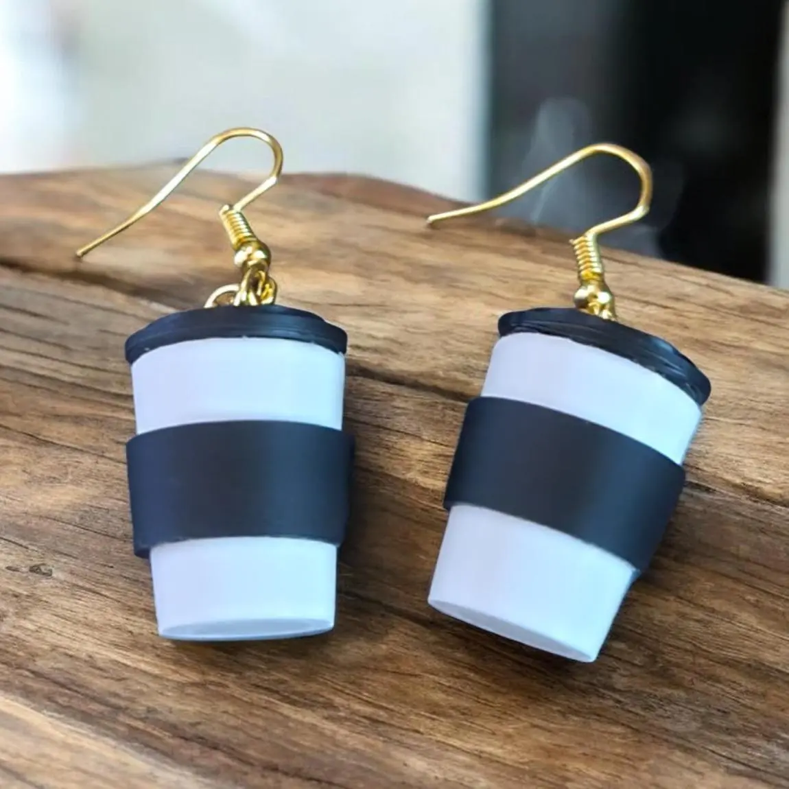 Mini Coffee Cup Earrings Mini Coffee Cup Earrings