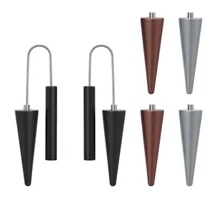 Trendy Dangle Earrings Set for Women, Colorful Aluminum Drop Earrings, 6 Pcs DIY Interchangeable Conical Beads, Lightweight Titanium Ear Hooks, Hypoallergenic and Not Easy To Fade