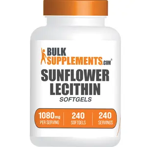 BulkSupplements - Sunflower Lecithin Softgels - Digestive Support - Liver Health - 240 Softgels - 1080mg per Serving