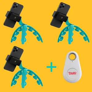 Teal Tenikle PRO 3 Pack + Shutterbug Bluetooth Remote Bundle - TikTok Creator Pack (As Seen On Shark Tank)