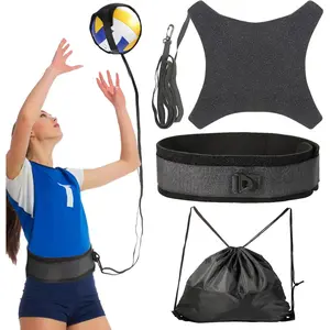 Volleyball Training Equipment Aid,Premium Volleyball Rebounder Trainer Kit,Solo Practice Trainer for Serving Setting Spiking and Arm Swing,Volleyball Gifts for Teen Girls & BoysVelvet Bloom15