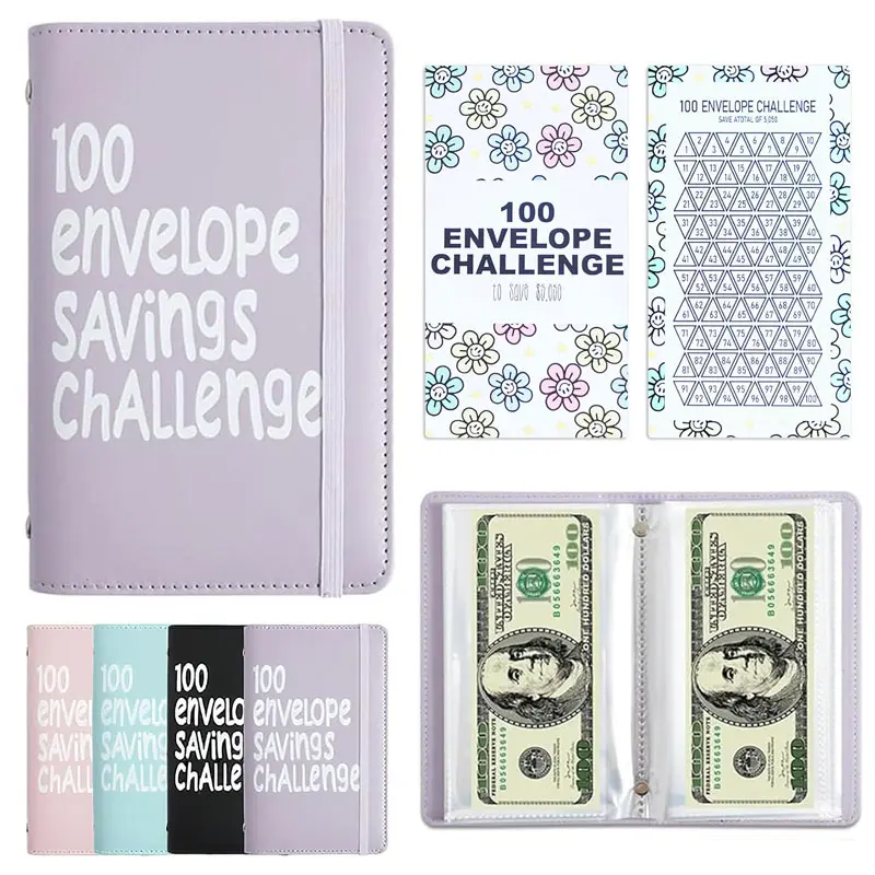 100-Day Money Saving Challenge Coin Envelope Budget Notebook, Money Saving Binder, An Easy And Fun Way To Save $10,000 Or $5,050, For Money Saving Challenges With Family, Friends, Or Besties, Family Fund Savings, A Savings Book To Give To Kids.