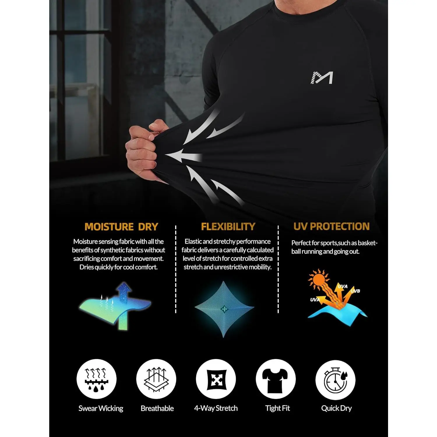 Men's Compression Shirts Short Sleeve Workout Shirt - Quick Dry Athletic Baselayer Top Shapewear Undershirt for Gym Training Running Sports Fitness Comfortable Breathable Performance Wear Men's Compression Shirts Short Sleeve Workout Shirt - Quick Dry Athletic Baselayer Top Shapewear Undershirt for Gym Training Running Sports Fitness Comfortable Breathable Performance Wear