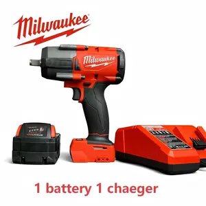 Milwaukee M18 1000Nm High Torque Cordless Impact Wrench Kit – 1/2" Drive for Heavy Duty Truck Repair & Construction Bolting,Suitable for construction projects requiring robust bolting