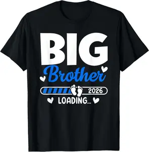 100% Cotton Unisex Big Brother Loading 2026 Toddler Announcement 2026  Kid T-Shirt