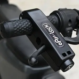1pc of high-strength ABS portable anti-theft bicycle and motorcycle lock, with mechanical knob control, compact and lightweight design to enhance vehicle security, smooth uncoated surface treatment | durable structure, bicycle lock