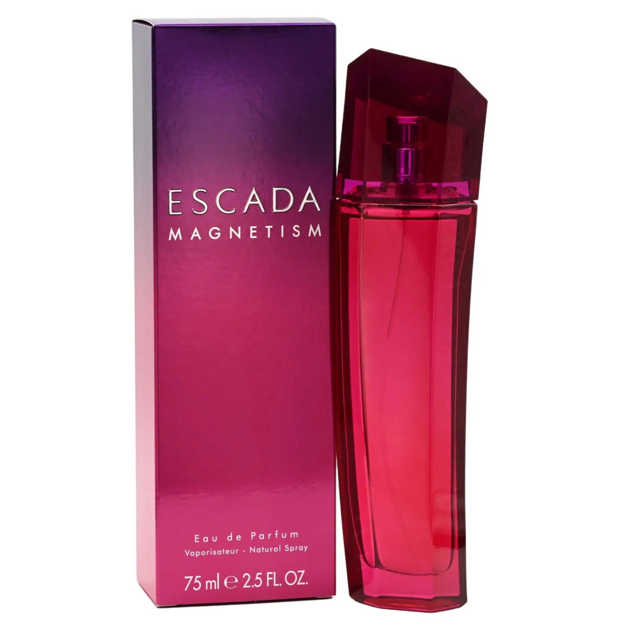 Escada Magnetism EDP Spray for Women, Floral Fragrance for Evening Wear with Vanilla, Amber Musk & Basil Notes, 2.5 fl oz, Fragrances, Leafy Basil, Vanilla Scents