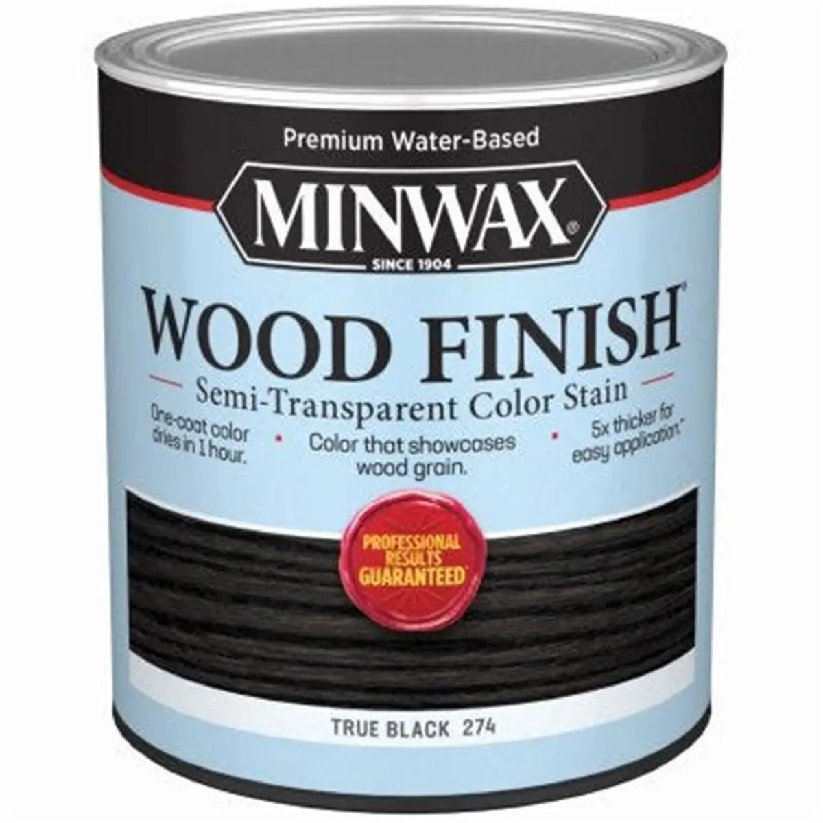 212 MAIN 1 Qt Water-Based Wood Finish, Semi-Transparent Black Paint for Automotive & Motorcycle Paint Care, Interior Use, Low Odor