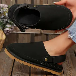 Comfort Women's Slippers Suede Slip-Ons Soft Footbed Clogs for All-Day Wear, Multiple Colors Indoor Outdoor Shoes