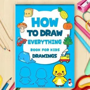  Kids Step by Step Drawing Book | Cute Easy Patterns Art Tutorial