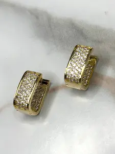 Amber Rhinestone Earrings