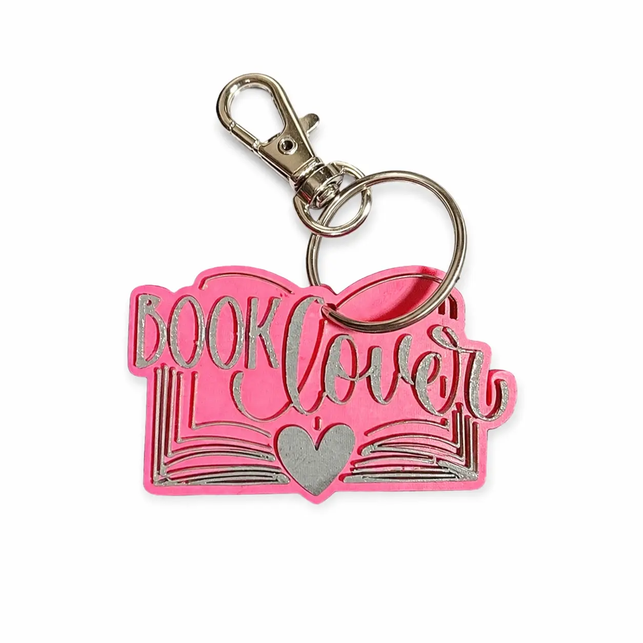 Pink with Grey Letters