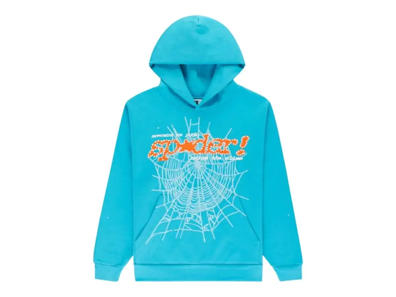 Sp5der Punk V2 Hoodie Cyan (men) by StockX Sp5der Punk V2 Hoodie Cyan (men) by StockX