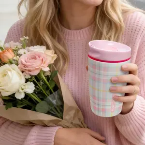 DLOCCOLD 12oz 20 oz coffee mug with Lid, Leakproof Vacuum Insulated Tumbler with Spill Resistant Lid, Reusable Stainless Steel Tumbler Mug, Cupholder Friendly, Travel Tumbler