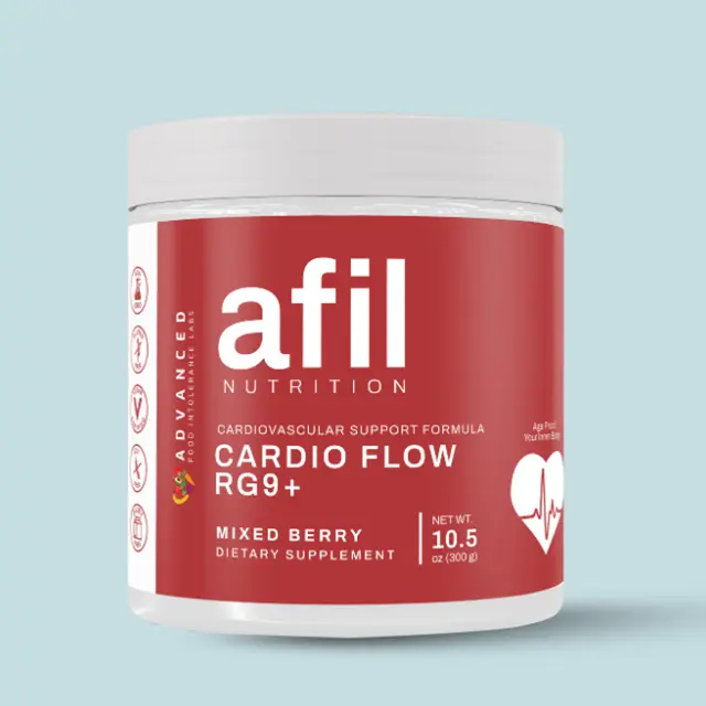 AFIL Nutrition Advanced Food Intolerance Labs Cardio Flow RG9+ Supporting Healthy Circulation, Arterial, and Overall Cardiovascular Wellness