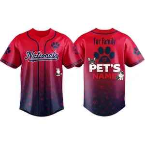 2026 Baseball Team Fur Family Pet Game Night Jersey