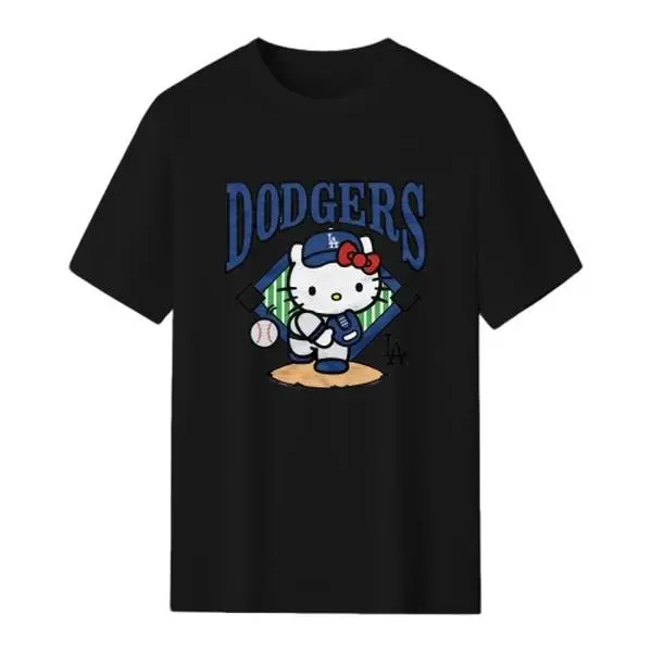 Sanrio Women's Hello Kitty Cotton Oversized Loose T-Shirt - Cute Graphic Tops, Breathable Casual Everyday Streetwear, Multicolor, Various Sizes, Summer Wear, Round Neck