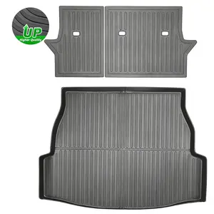 Canvcle TPE Trunk Mats & Backrest Protector for Toyota RAV4 2019-2025 Cargo Liners Waterproof Stain-Resistant All Weather