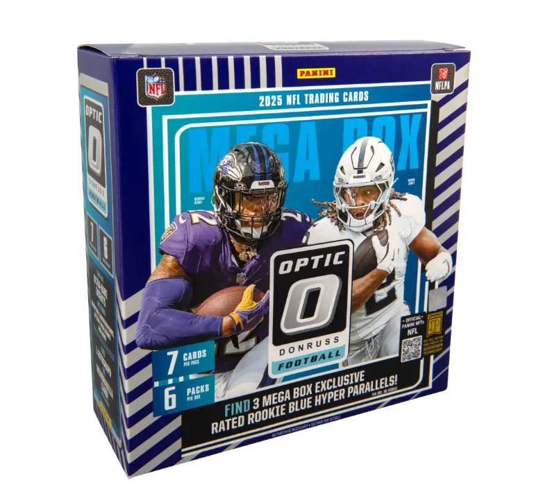 2025 Panini Donruss Optic Football Sealed Mega Box. (6 Packs/Box)