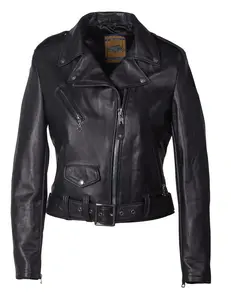 SCHOTT NYC: CROP LEATHER PERFECTO MOTO JACKET
