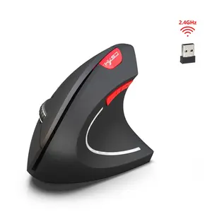 Ergonomic Mouse, 2.4g Optical Wireless Vertical Mouse, 6 Buttons, Three-Dimensional Precision Control, Suitable for Laptops, Desktops, Tablets