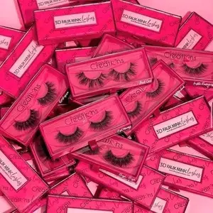 Beauty Creations 3D Faux Mink Lashes - Hot Pink Collection Paraben Free Reusable Magnetic Box for Glamorous Night Out or Chic Daytime Look