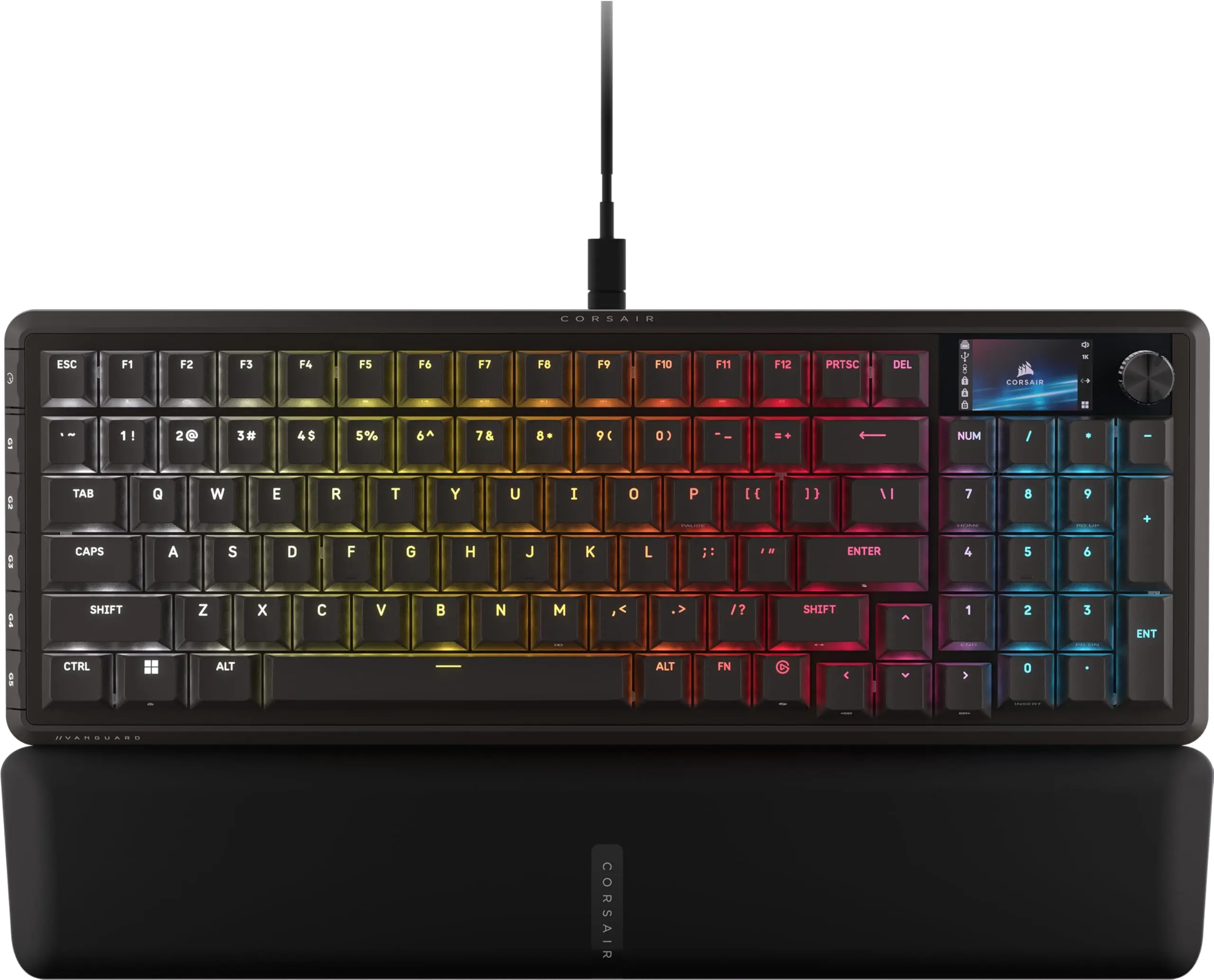 CORSAIR VANGUARD 96 MECHANICAL GAMING KEYBOARD, BACKLIT RGB LED, CORSAIR MLX PLA
