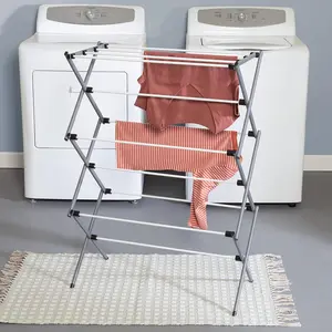 Honey-Can-Do Collapsible Clothes Drying Rack Steel, Collapsible Clothes Drying Rack 29” L x 14” W x 42” H Laundry