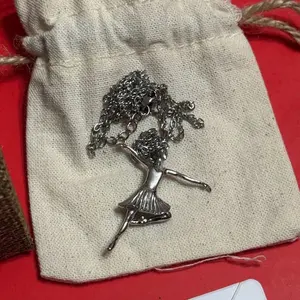 Ballerina Optimist Necklace Stainless Steel Never Tarnish Elegant Design for Everyday Wear