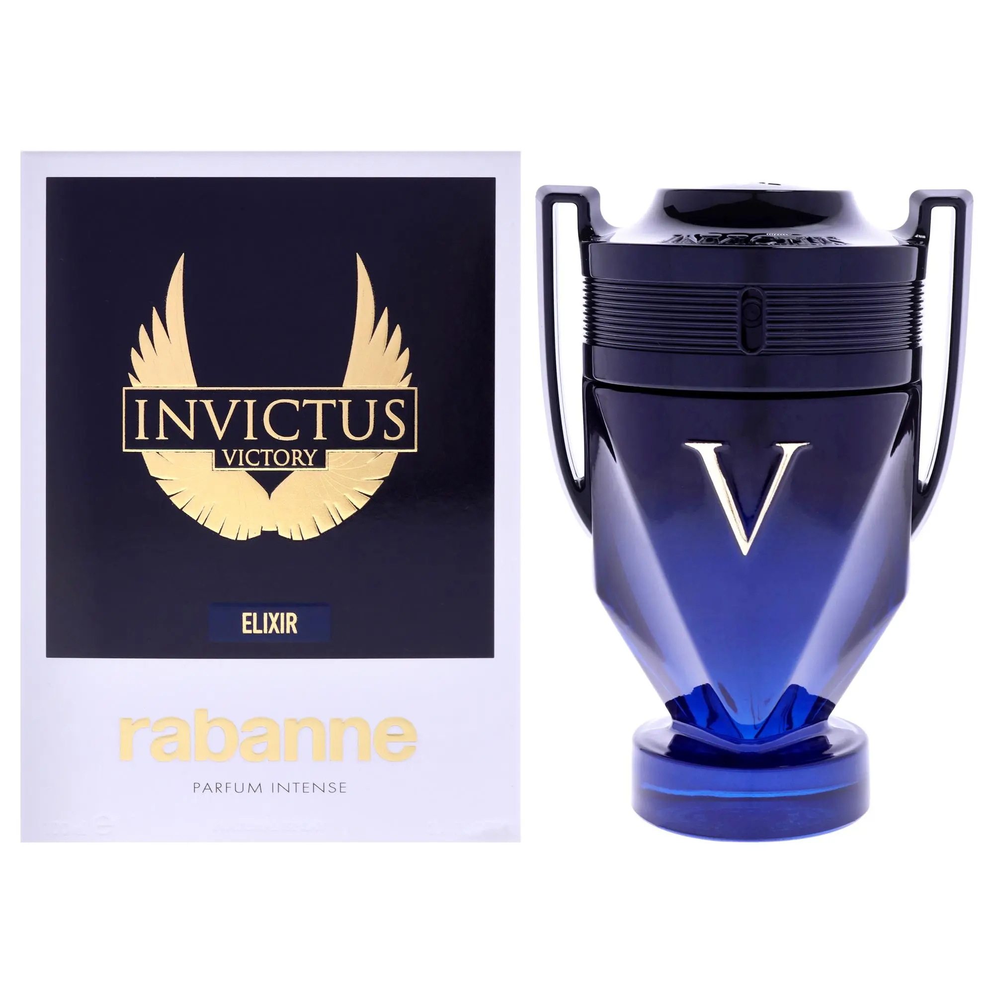 Paco Rabanne Invictus Victory Elixir Intense Bold Masculine Parfum Spray for Men - 3.4 fl oz Single Bottle