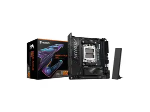 GIGABYTE B850I AORUS PRO AMD AM5 LGA 1718 Motherboard, Mini-ITX, DDR5, 2x M.2, PCIe 5.0, USB-C, WIFI7, 2.5GbE LAN, EZ-Latch, 5-Year Warranty