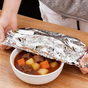 Thickened Aluminum Foil Food Cover – Heat Retaining & Freshness Preservation, Kitchen Insulation Cover for Dining Table & Food Containers, Keeps Food Warm & Clean summervibes