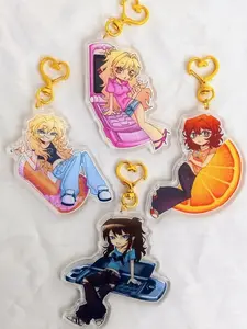 Class of '09 Keychains: Nicole, Jecka, Ari, Emily, Co09 Style Acrylic Charms for Fans of Girl From Nowhere, Cute, Durable, And Perfect For Bags, Keys, Or Gifts. Great For Daily Use Or As Thoughtful Little Gifts For Your Friends And Yourself.