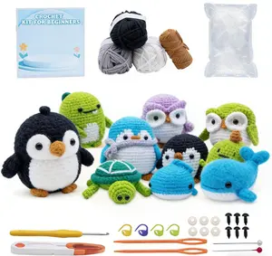 Super Fun DIY Crochet Kit for Beginners - Full Craft Set withVideo Guides, Yarn & All You Need to Start Knitting Needle Stand Yarn Winder