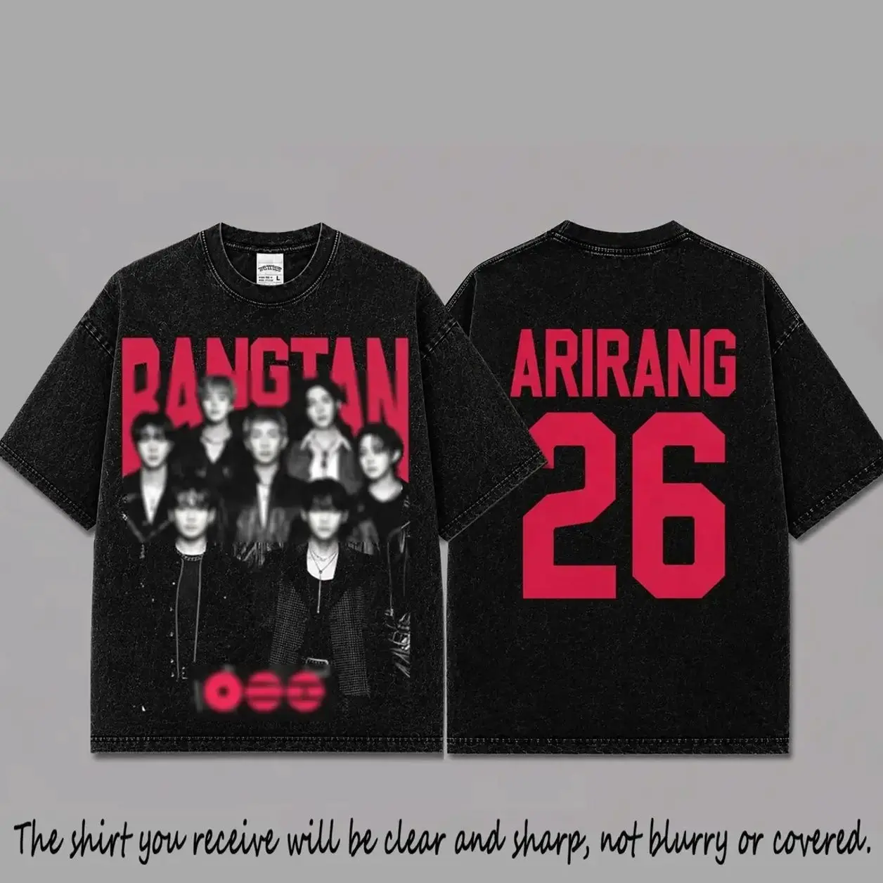 Arirang World Tour 2026 Unisex Oversized Premium Cotton T-Shirt, The ARMY Hoodie Sweater T-Shirt , Vintage Music Merch T-Shirt, Pop Korea Style, New Album Gift For Fans