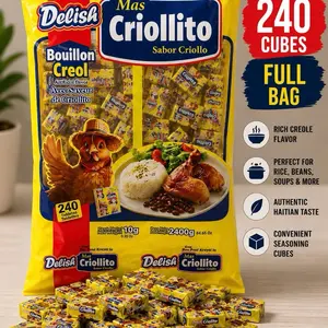 Delish Mas Criollito Creol Bouillon Snack Cubes - 15 Count