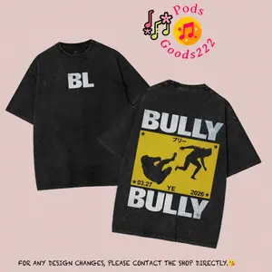 YE - Bully Album Merch 2026 Premium Washed T-Shirt For Ye Fans, Ye Stans Hip-Hop Shirt, Gift For Ye Fan Graphic Tee, Bully Album Fan Merch Shirt Top